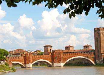Tours Europe Lake Reschen bridge