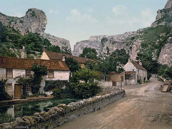 Cheddar village in Somerset